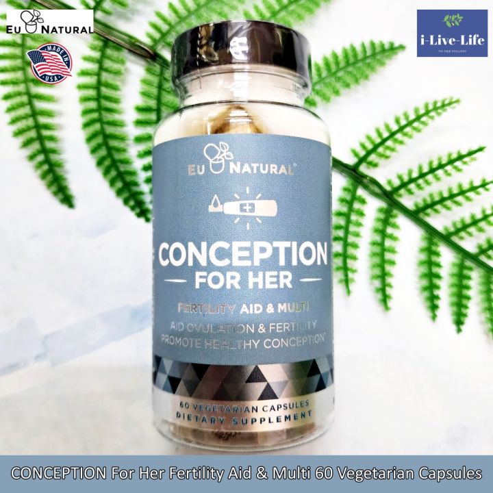 ผลิตภัณฑ์เสริมอาหาร-วิตามินบำรุงก่อนตั้งครรภ์-conception-for-her-fertility-aid-amp-multi-60-vegetarian-capsules-eu-natural