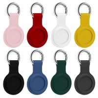 ☊ Pokrowiec ochronny do Apple Airtags Tracker pokrowiec silikonowy pokrowiec Shell Air tagi Fundas Capa Coque z klamrą do Airtag