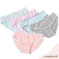 Young Hearts Wonderful Everyday กางเกงชั้นใน ลายกราฟฟิค สําหรับสตรี Y20-G00805 5 แพ็ก