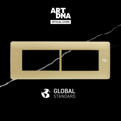 ART DNA รุ่น A85 หน้ากาก 4 ช่อง Frame 4 Gang สีทอง ขนาด 6X2 design switch สวิตซ์ไฟโมเดิร์น สวิตซ์ไฟสวยๆ ปลั๊กไฟสวยๆ