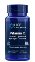 Life Extension Vitamin C 24-Hour Liposomal Hydrogel™ Formula / 60 Vegetarian Tablets