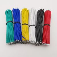 100Pcs/lot 24AWG Breadboard Jumper Cable Wires 24AWG 10CM Double head Tinned PCB Solder Electronic Wire Connector