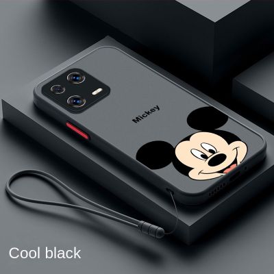 Xiaomi 13 Pro 13 Lite Mickey Mouse ปุ่มตัดกันผิวเคสพลาสติกผิวสัมผัสเคสกันกระแทกเคสนิ่มใส่โทรศัพท์