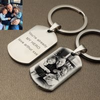 Personalized Keychain Best Dad Ever Gifts Custom Photo Name Keychain Father Boyfriend Husband Gifts Drive Safe I Need You Here Key Chains