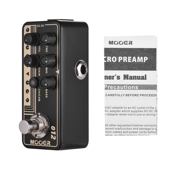mooer-012-us-gold-100-classic-british-style-digital-preamp-guitar-effects-pedals