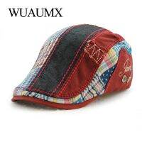 Wuaumx U Nisex หมวกเบเร่ต์หมวกสำหรับผู้ชายผู้หญิงผ้าฝ้ายที่เดินทางมาพักผ่อน Visor ฤดูใบไม้ผลิฤดูร้อนดวงอาทิตย์หมวกเบเร่ต์แบนหมวก C Asquette Gorras P Lanas