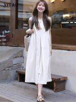 XITAO Dress Fashion Casual Women Dress Sleeveless