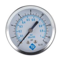 ☞ Water Pressure Gauge 1/4 quot; NPT Thread Back Mount Pressure Gauge Range 0-15psi