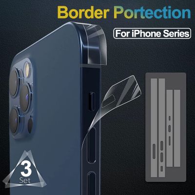 【HOT】✱ 3 Sets Side Film Sticker for IPhone 14 13 12 Border Hydrogel XR XS MAX 8