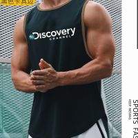 hot【DT】 Mesh Fashion Clothing Sleeveless Shirts Top Discovery Channel Men Workout Gym Mens Sport Singlet