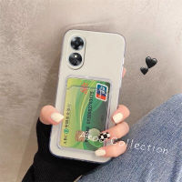 เคสโทรศัพท์ OPPO A58 4G เคส Phone Case สำหรับป้องกันเลนส์ใสนุ่มฝาปิดมีที่ใส่บัตร2023