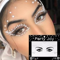 【hot】✕  1 Sheet Glitter Face Jewels Stickers Makeup Eyeliner Jewelry Sticker Eyes Tattoos Rhinestones