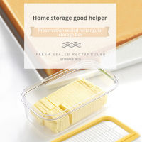 New Plastic Butter Dish with Lid Butter Keeper Container Storage Cutter Slicer Great for Kitchen Storage &amp; Decor