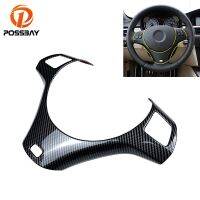 Carbon Fiber Look Car Interior Steering Wheel Trim Cover Decoration Stickers for BMW 3 Series E90 E92 E93 335i 330D 325i 330i