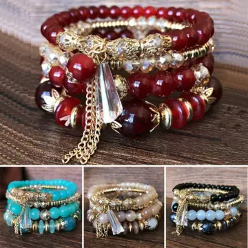 Buy Stylish Bracelet, Jewelry Accessory Bohemian Bracelet Exquisite Elegant  Portable for Dating Party for Women for Outdoor Activity at Amazon.in