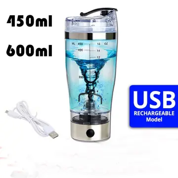 450/600ml Electric Protein Shaker Bottle USB Rechargeable Blender