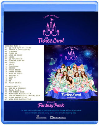 Twice twiceland zone 2 fantasy Park Concert (double disc Blu ray BD50)