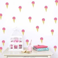 [24 Home Accessories] Eis Wand Aufkleber Märchen Stil PVC Wand Aufkleber Aufkleber Kinder Zimmer Einrichtung Kindergarten Stil Babys Vinyl Decor LV056