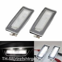 №┇۩ 2pcs Car Number License Plate LED Light Lamp Fits for Benz Smart Fortwo W450 W451 W453 LED License Lamp Car Accessory