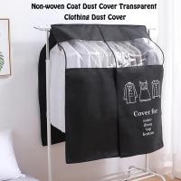 1pc Big Waterproof Dustproof Clothes Cover For Garment Suit Dress Coat Cloth Protector Case Home Plastic Garment Cover Pouch Bag Wardrobe Organisers