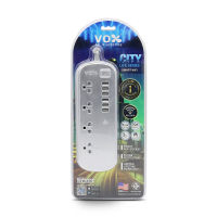 Tuya Vox สมาร์ทปลั๊กพ่วง Wi-Fi เปิดปิด ตั้งเวลา วัดพลังงานนอกบ้านผ่านแอป สั่งงานด้วยเสียง Google Home/Alexa Smart Strip Plug Energy Monitor CTW-416