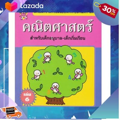 .. ถูกที่สุด ลด 30%.. Aksara for kids หนังสือ แบบฝึกหัด คณิตศาสตร์ (หนูเรียนรู้) เล่ม 6 ..ผลิตจากวัสดุคุณภาพดี ของเล่นเสริมทักษะ....