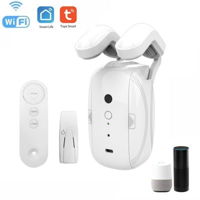Tuya Smart WIFI Automatic Curtain Opener+Remote Roman Rod Curtains Switch Robot Remote Control for Alexa Google Home