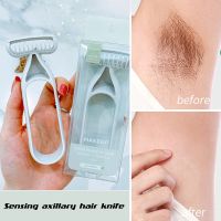 ►✼ 2023 Cosmetic Tool Senseless Armpit Hair Knife Safety Micro Eyebrow Trimmer Imported Blade Eyebrow Scraper Facial Kit For Womens