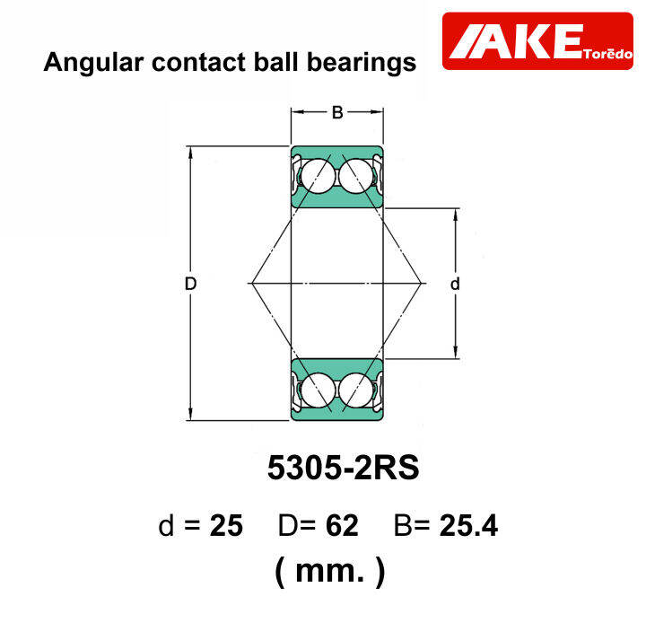 5303-2rs-5304-2rs-5305-2rs-5306-2rs-5308-2rs-5309-2rs-5310-2rs-ตลับลูกปืนเม็ดกลมสัมผัสเชิงมุม-ฝายาง-angular-contact-ball-bearings-5303rs-5304rs-5305rs-5306rs-5308rs-5309rs-5310rs-จัดจำหน่ายโดย-ake-tor