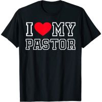 I Love My Pastor T เสื้อพิมพ์ญี่ปุ่น Tshirt Punk Hipster ตลกเสื้อยืด Ulzzang Gothic Hip Hop Unisex Top Tee Drop ชุดผู้ชายคุณภาพสูง