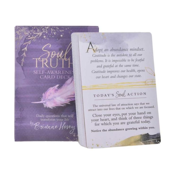 soul-truth-self-awareness-card-deck-new-tarot-cards-for-beginners-with-guidebook-card-game-board-game-exquisite-pdf-guidebook-best-service