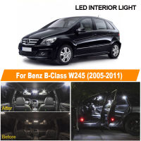 13pcs White Canbus License Plate Bulbs LED Interior Light Kit For -Benz B Class W245 2005-2011 Reading Ceiling Lamp