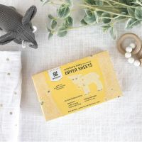 (พร้อมส่ง) ของแท้ 100% แผ่นอบผ้าสำหรับเด็ก Grab Green, Newborn Baby Dryer Sheets, 0-4 Months, Calming Chamomile