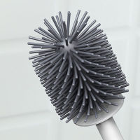 BAISPO Rubber Toilet Brush Wall-Mounted No Static Brush Head Toilet Brush With No Dead Ends No Burr Handle Hanging Drain Home