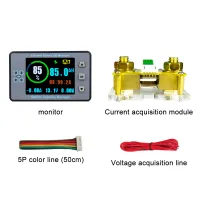 0-500โวลต์500A แบตเตอรี่ตรวจสอบแอมป์แรงดันมิเตอร์พลังงานแสงอาทิตย์แบตเตอรี่ชาร์จ Coulometer ความจุเครื่องตรวจจับพลังงานทดสอบโวลต์มิเตอร์
