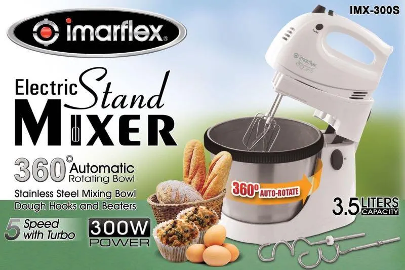 Imarflex IMX-300S 3.5 Liters Electric Stand Mixer - Ansons