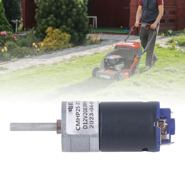 มอเตอร์ลด-dc12v-motor-listrik-เกียร์เสียงรบกวนต่ำปลอกอลูมิเนียมแรงบิดสูง2083รอบต่อนาทีโครงสร้างกะทัดรัดรับน้ำหนักได้มากสำหรับยานยนต์