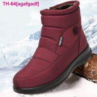 agafgadf Ankle Snow Boots para mulheres sapatos baixos plataforma zíper impermeável macio inverno moda