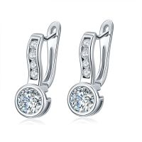 [COD] Kérastase style zircon earrings crystal diamond stud female wish hot