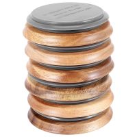 Wide Mouth Wooden Storage Lids Wide Mouth Mason Jar Lids Storage Tank Wooden Cover for Ball/Mason/Kerr Jars,Natural Acacia Wood, Food-Grade Material for Wide Mouth Jars