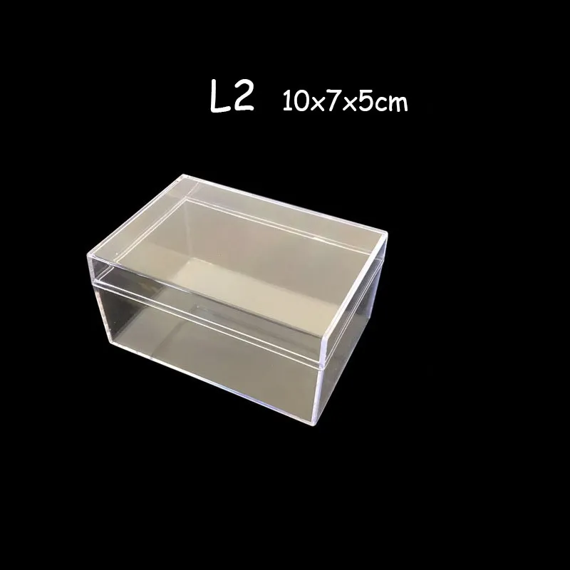 10pcs Mini Small Case PP Transparent Plastic Storage Box Pack boxes DIY  Making Screw Parts Manicure