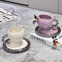 Genuine Original High-end Light luxury ceramic coffee cup and saucer set home high-end exquisite office high-value afternoon tea cup mug