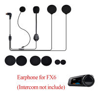 Fodsports FX6 Motorcycle Helmet Bluetooth Intercom Earphone Parts Hard Soft Microphone for FX6 Interphone Earpiece Accessories