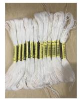 8 pcs/set White Anchor Cross needle Cotton Embroidery Thread Floss Skeins Sewing Craft Embroidery Knitting  Crochet