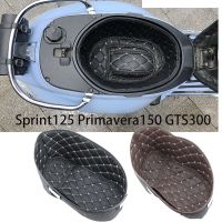 Motorcycle PU Rear Trunk Cargo Liner Protector Seat Bucket Pad for Vespa gts300 Sprint125 Primavera150 GTS 300 HPE accessories