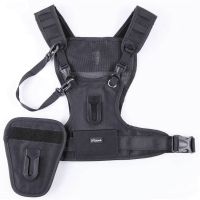 Dual Camera Strap Vest with Mounting Hub, Side Holder and Spare Seat Belt, Suitable for / DSLR Camera