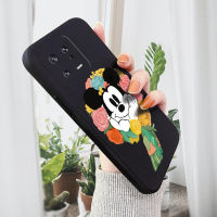 GGK เคสโทรศัพท์ลายการ์ตูนมิกกี้ Xiaomi MI 13 5G Xiaomi MI 13 Pro 5G เคสป้องกันทนแรงกระแทกคลุมทั้งหมดปลอกซิลิโคนของเหลวทรงสี่เหลี่ยมดั้งเดิม