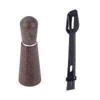 Espresso Stirrer, Coffee Stirring Tool for Espresso Distribution, Needle Type Distributor with Wood Base and Brush