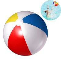 hot【DT】❐✲┅  20/30 cm Inflatable Beach Balloons Rainbow-Color Balls Outdoor New Arrival