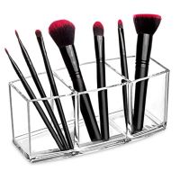 【YD】 Transparent Makeup Storage 3 Lattices Large Size Make-up Holder Table Organizer